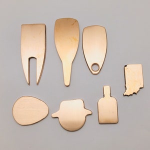 Jon's 1/8" BRASS 2 prong divot tools (10)