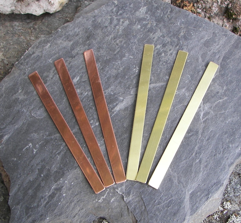 Stamping Blanks Brass cuffs 58 x 6 FINISHED CUFFS finished strips Hand Stamping etc. bracelet bangle