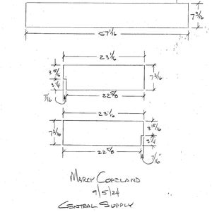 Marcy&#39;s solid Brass hood trim, (3) pieces 16 gauge, .050&quot; brass with finished edges as detailed below