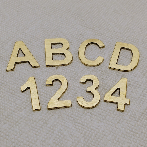 5 in Brass Letters Etsy