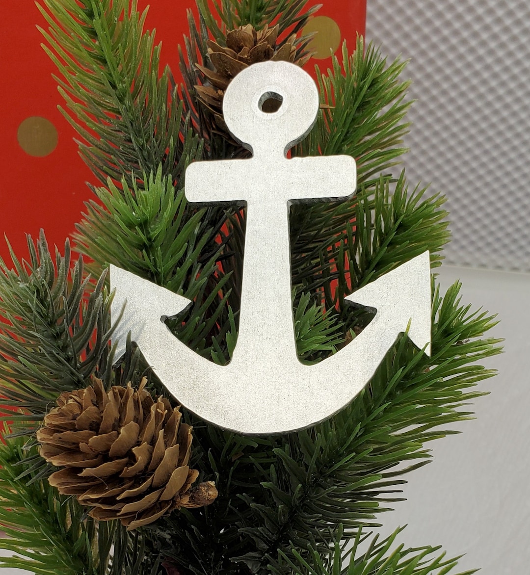 Christmas ANCHOR Ornament, 12 Gauge .080 Closed Claws, Aluminum Hand