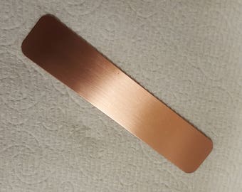 Copper cuff 1.5" blanks (5-200) 1.5" x 6" 36 ounce, 18 gauge (.0485"), Copper Stamping Blanks, READY TO STAMP, Copper Tag, For Hand Stamping