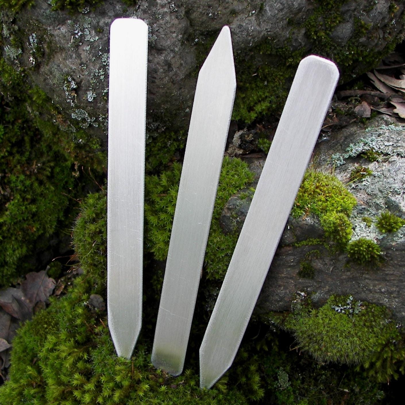 Plant Stakes 18 gauge Aluminum, (.040") 5/8" x 6", (5-2000) plant marker, flower stakes, herb stakes, Engraving or Hand Stamping Supplies