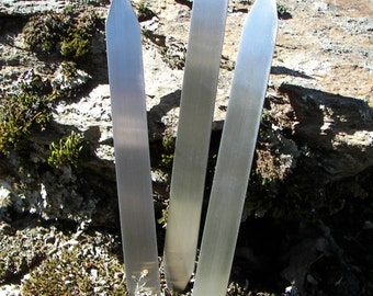 Plant Stakes Stainless Steel 24 gauge (.024&quot;) 5/8&quot; x 6&quot;, (5-200)  Flower or herb stakes, Plant markers, Engraving or Hand Stamping Supplies