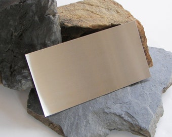Aluminum Plaques | (6 Pack) | 1/8" Thick (.125") | 4" x 6" | Smooth, Square-Cornered Blanks