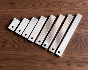 Aluminum Bar Pendants – Stamping Blanks (5–400) | Choose Your Length