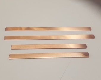 Copper Cuffs 3/8" x .... (5-200) finished cuffs, Engraving or Stamping Blanks, bracelet, bangle, etc.