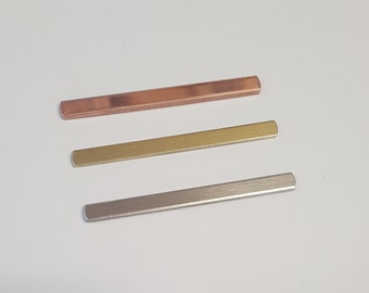 Ring Blanks 3/16&quot; x 2 1/8&quot; thick Copper, Brass or Aluminum ring Blanks, (5-400) Hand Stamping Supplies, For Hand Stamping