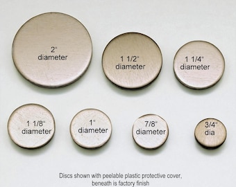 Galvanized Steel 1.5" Round Discs | 16 Gauge (.0625")