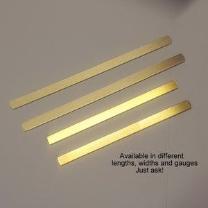 Messing tieclips 1/4&quot; x 3,75&quot; (10-400) (20, 18 of 16 gauge/.032&quot;, .040&quot; of .050&quot;) messing graveren en stempelen blanks