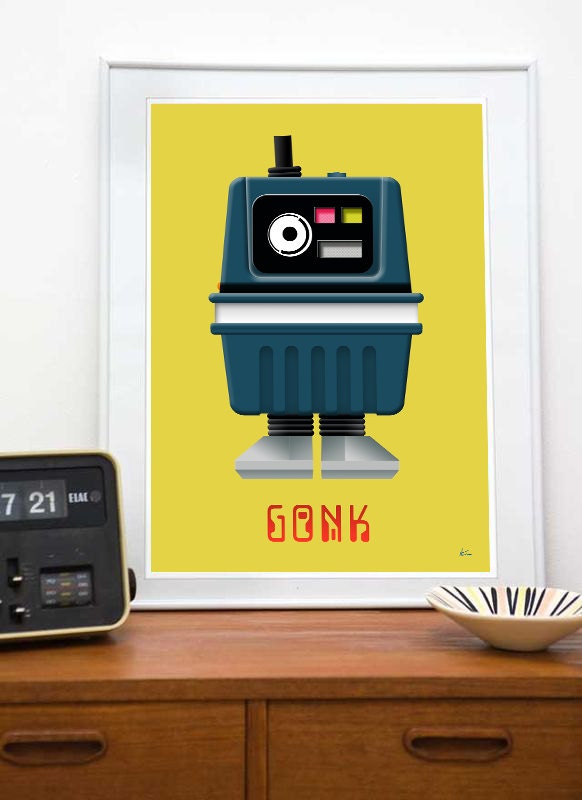 Star Wars Gonk Droid Art Print Gonk 