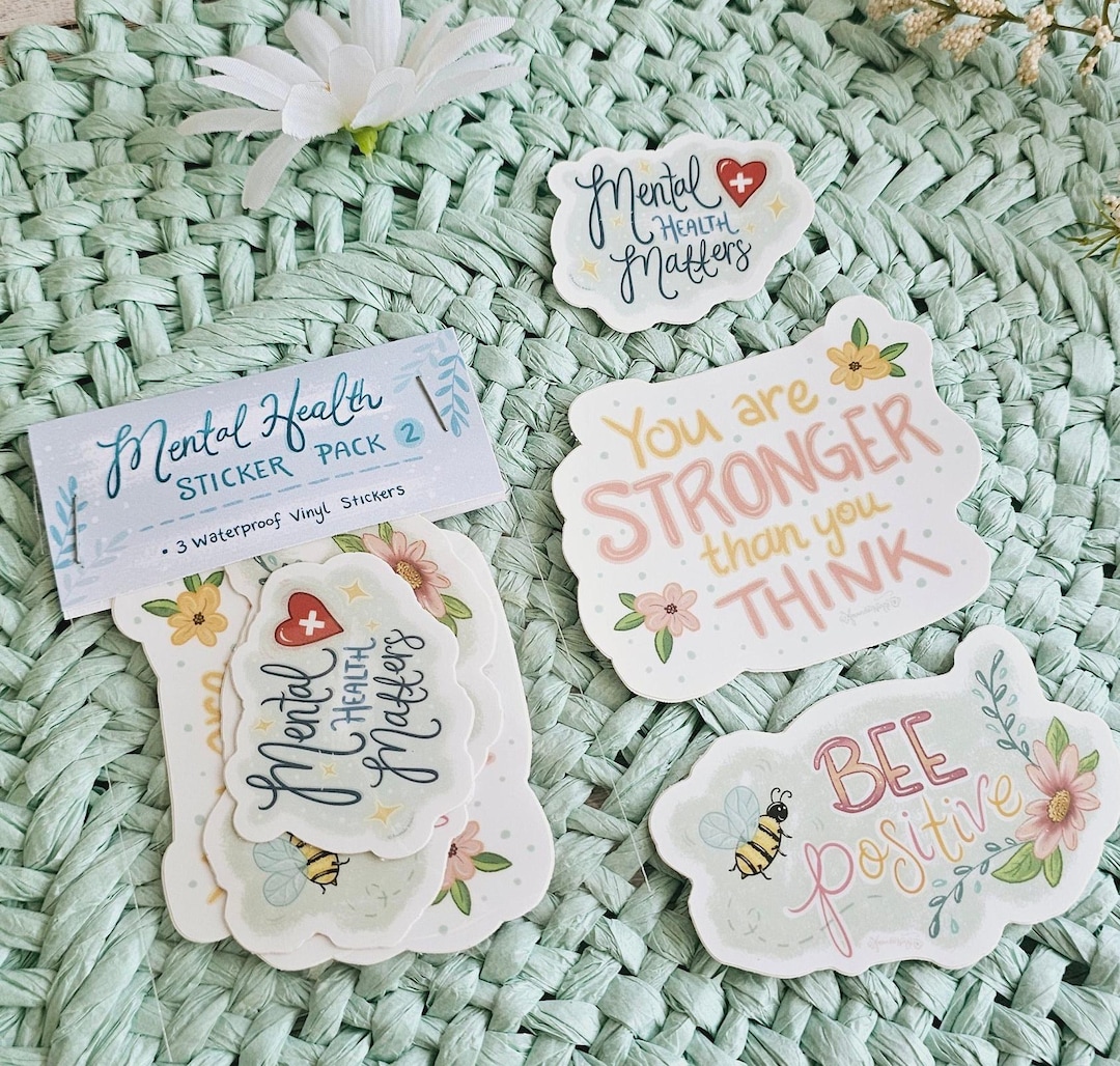 Mental Health Sticker Pack #2/sticker Bundle/mental Health Matters ...