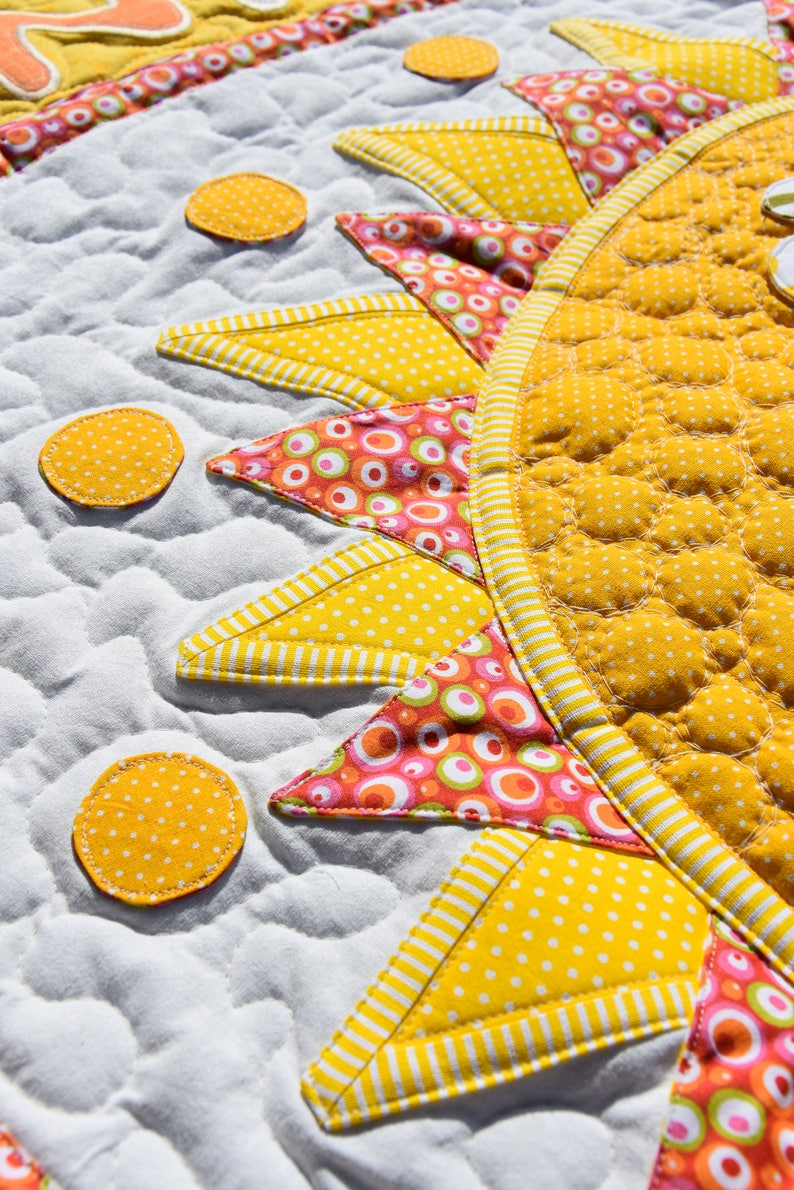 King Size Quilt Single Bed Quilt Sunshine Quilt Yellow Etsy