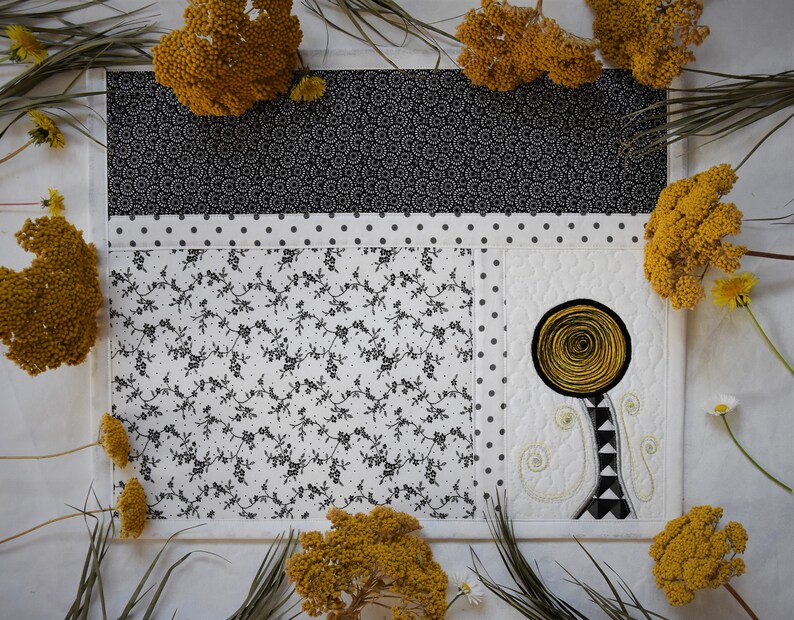 Placemats Black and White Black and White Placemats Houses Placemats