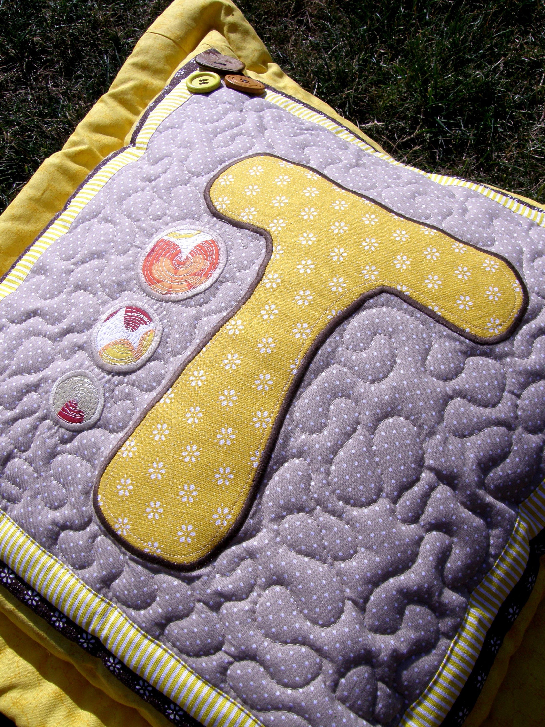 Letter Cushion Pillow With Letter Name Pillowdecorative Etsy