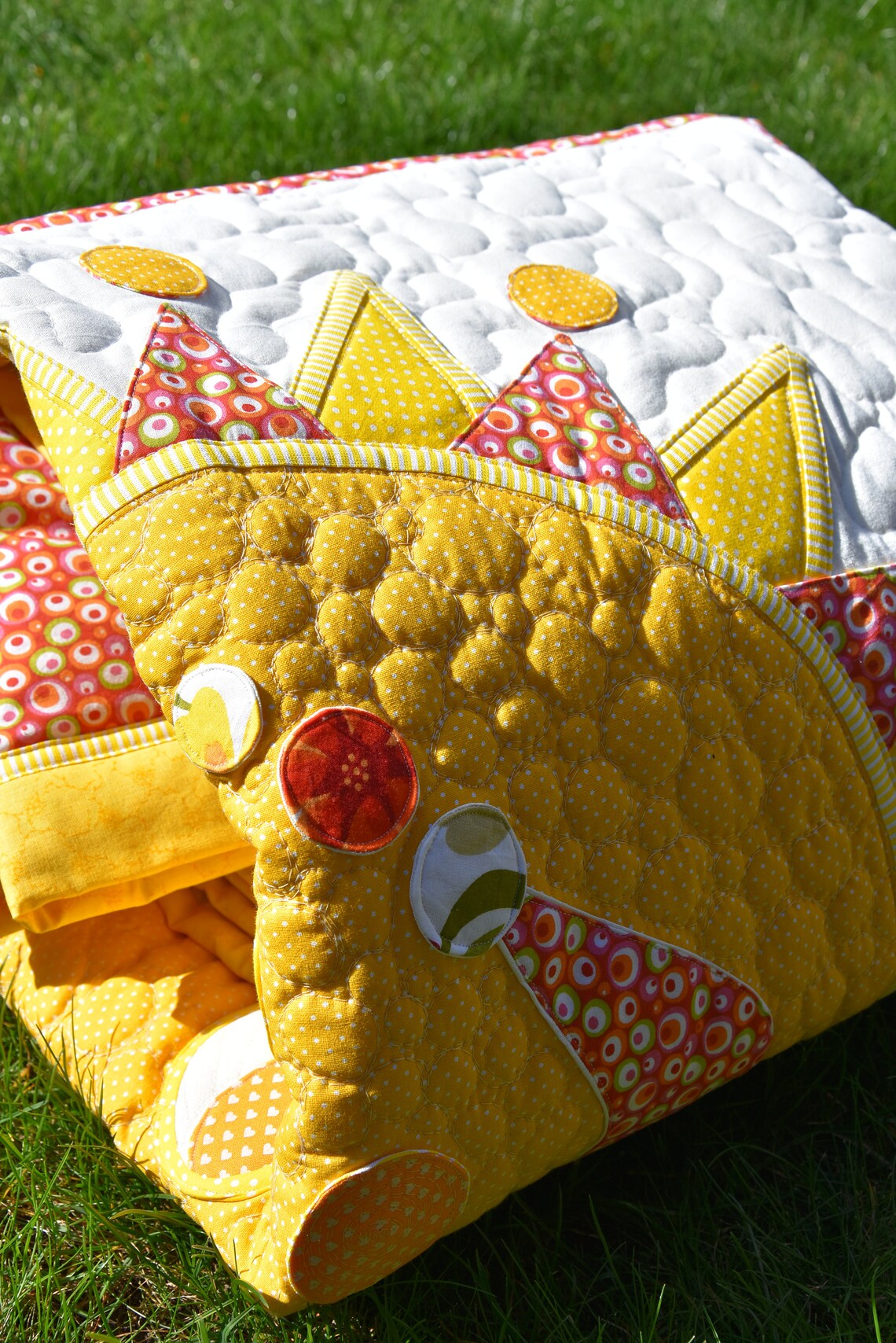 King Size Quilt Single Bed Quilt Sunshine Quilt Yellow Etsy