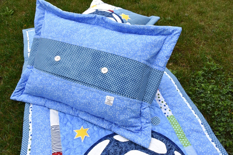 Football pillow football soccer pillow for boy blue | Etsy