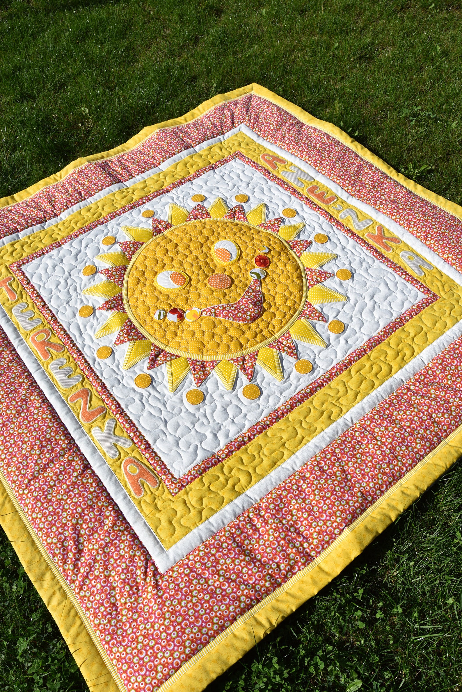 King Size Quilt Single Bed Quilt Sunshine Quilt Yellow Etsy