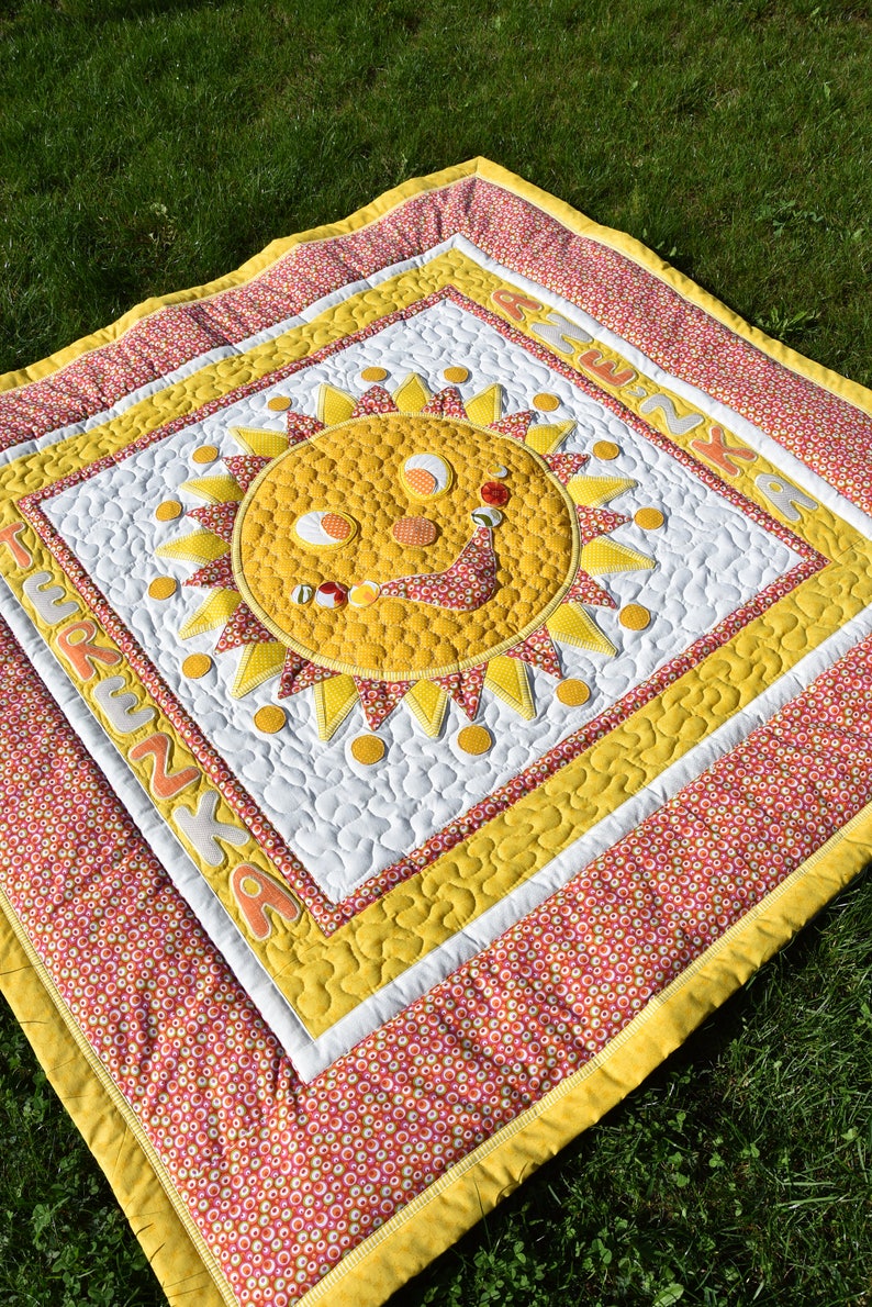 King Size Quilt Single Bed Quilt Sunshine Quilt Yellow Etsy