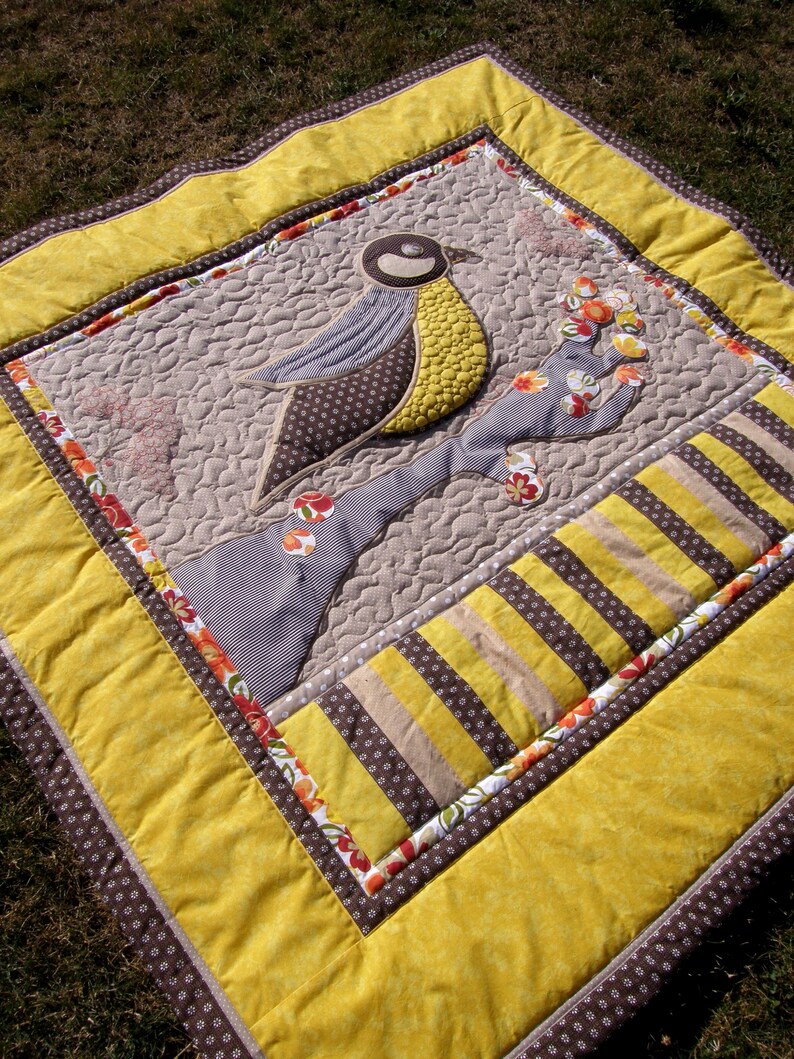 Quilt With Birded Tit Birded Tit Double Bed Quilt King Size Etsy