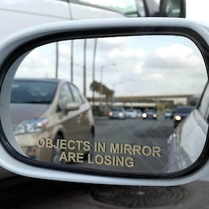 Objects In Mirror Are Losing (Set of 2) JDM Racing Vinyl Decal Sticker