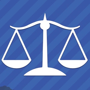 Law Justice Scale Lawyer Vinyl Decal Sticker