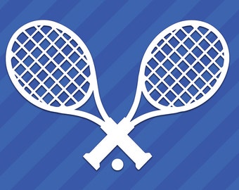Tennis Rackets Vinyl Decal Sticker