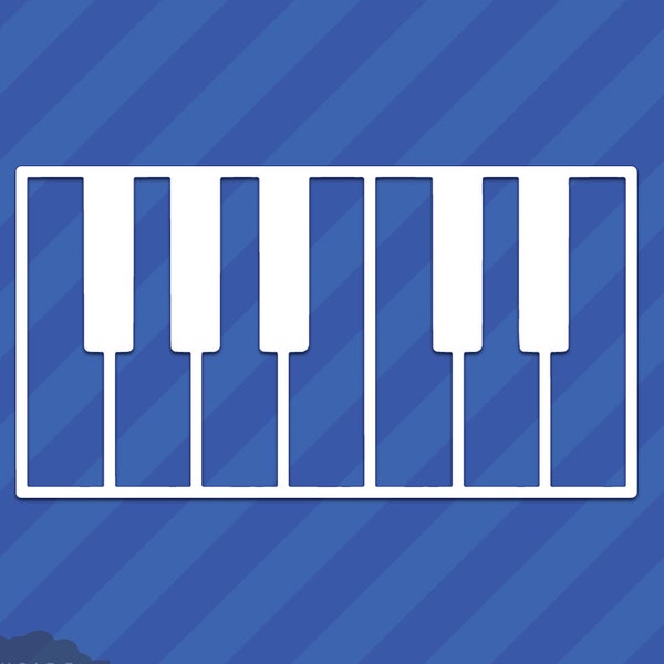 Piano Keys Vinyl Decal Sticker