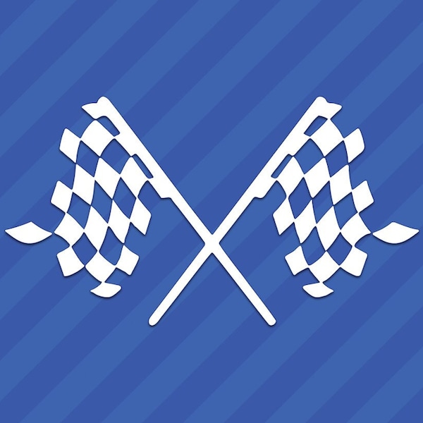 Checkered Flags Vinyl Decal Sticker Racing