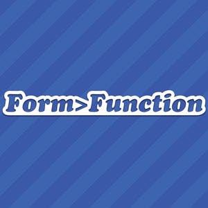 Form Greater Than Function JDM Vinyl Decal Sticker
