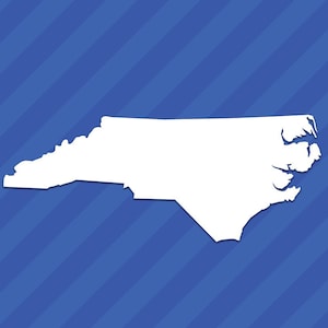 North Carolina NC State Outline Vinyl Decal Sticker