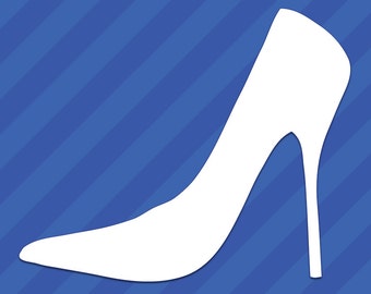 Stiletto High Heel Shoe Vinyl Decal Sticker