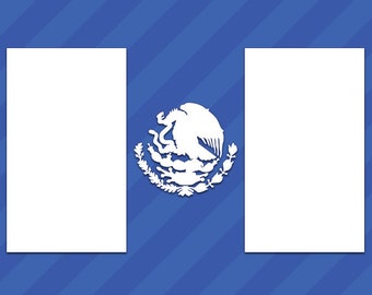 Mexico Flag Vinyl Decal Sticker