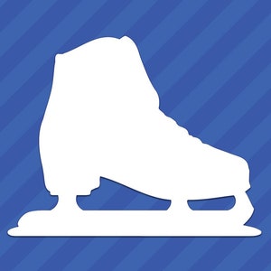 Ice Skate Vinyl Decal Sticker