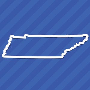 Tennessee TN State Outline Vinyl Decal Sticker