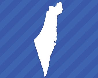 Israel State Outline Vinyl Decal Sticker