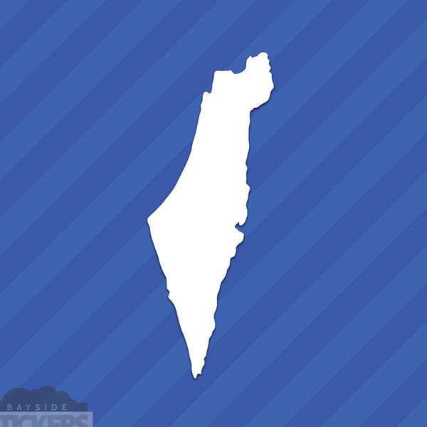 Israel State Outline Vinyl Decal Sticker