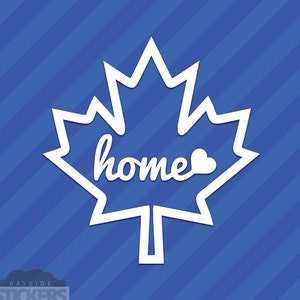 Canada Maple Leaf Home Canadian Vinyl Decal Sticker image 1