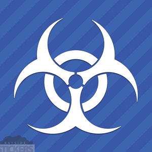 Biohazard Symbol Vinyl Aufkleber Aufkleber Horror