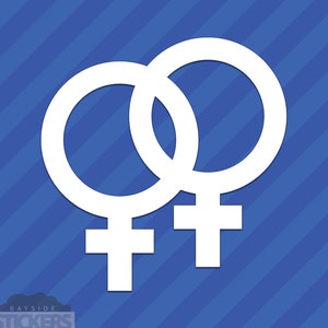Female Homosexual Symbol Vinyl Decal Sticker Lesbian