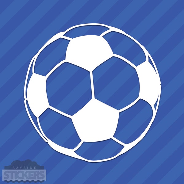Soccer Ball Vinyl Decal Sticker Sports Football
