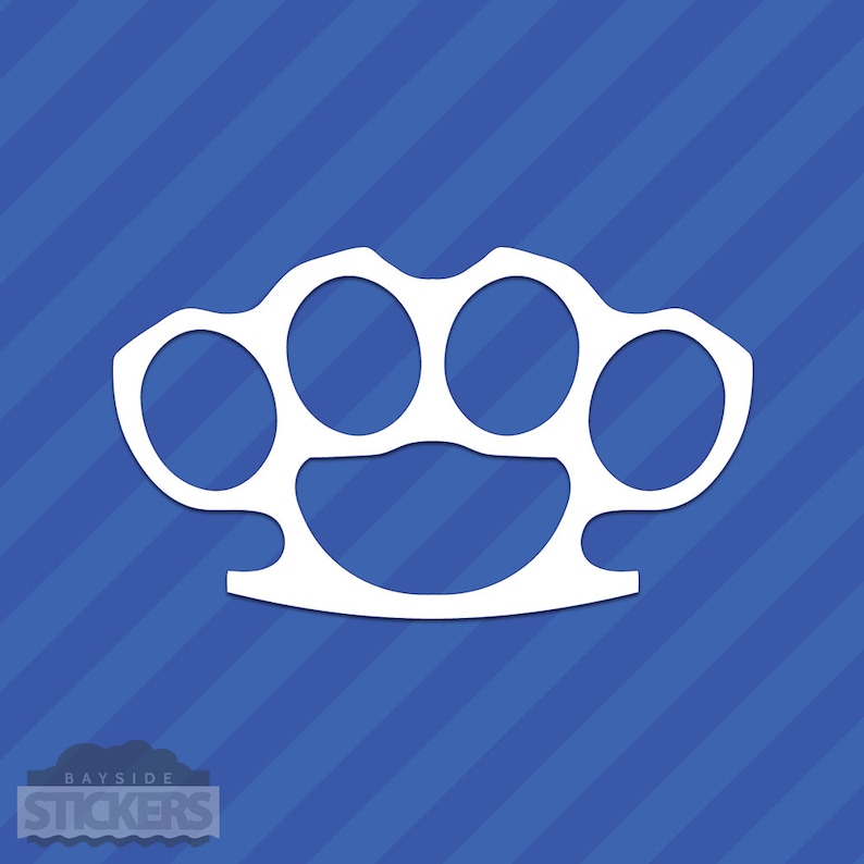 Brass Knuckles Vinyl Decal Sticker JDM Etsy