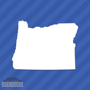Oregon OR State Outline Vinyl Decal Sticker