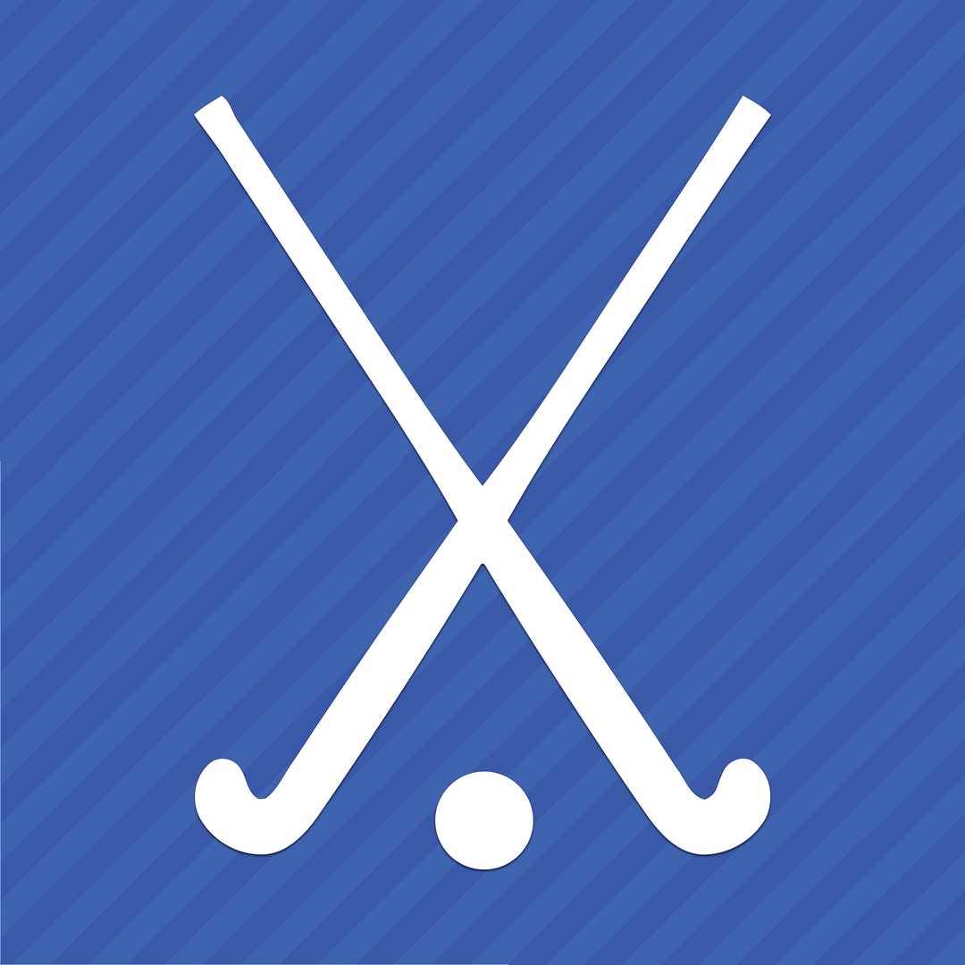 Crossed Field Hockey Sticks Vinyl Decal Sticker Etsy