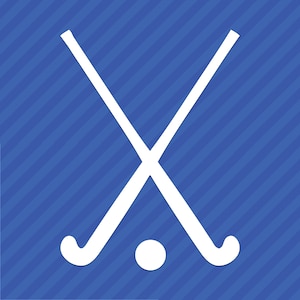 Crossed Field Hockey Sticks Vinyl Decal Sticker