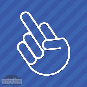 Middle Finger Flip Off JDM Vinyl Decal Sticker