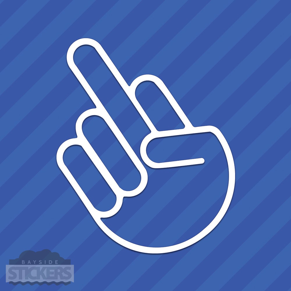 Middle Finger Flip Off JDM Vinyl Decal Sticker