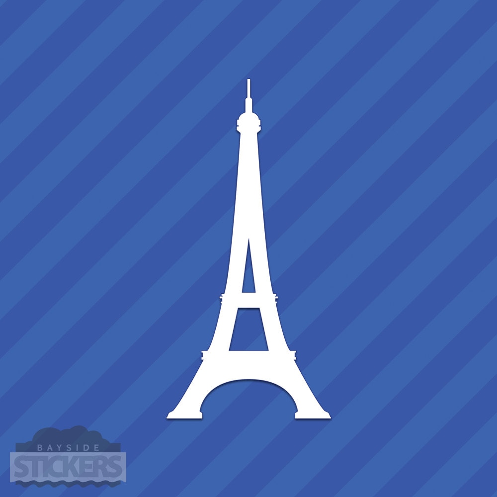 Paris Eiffel Tower Graphic Die Cut decal sticker Car Truck Boat Window Bumper 9" 