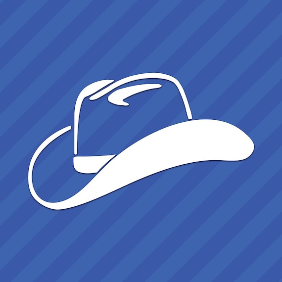 Cowboy Cowgirl Hat Vinyl Decal Sticker 