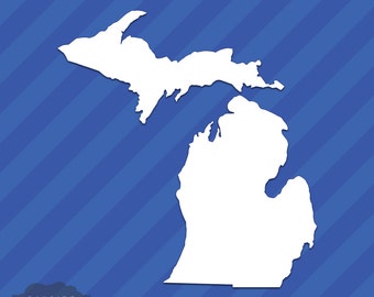 Michigan MI stato muta vinile adesivo decalcomania